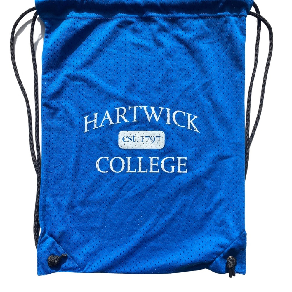 Hartwick College Blue Drawstring Bag
